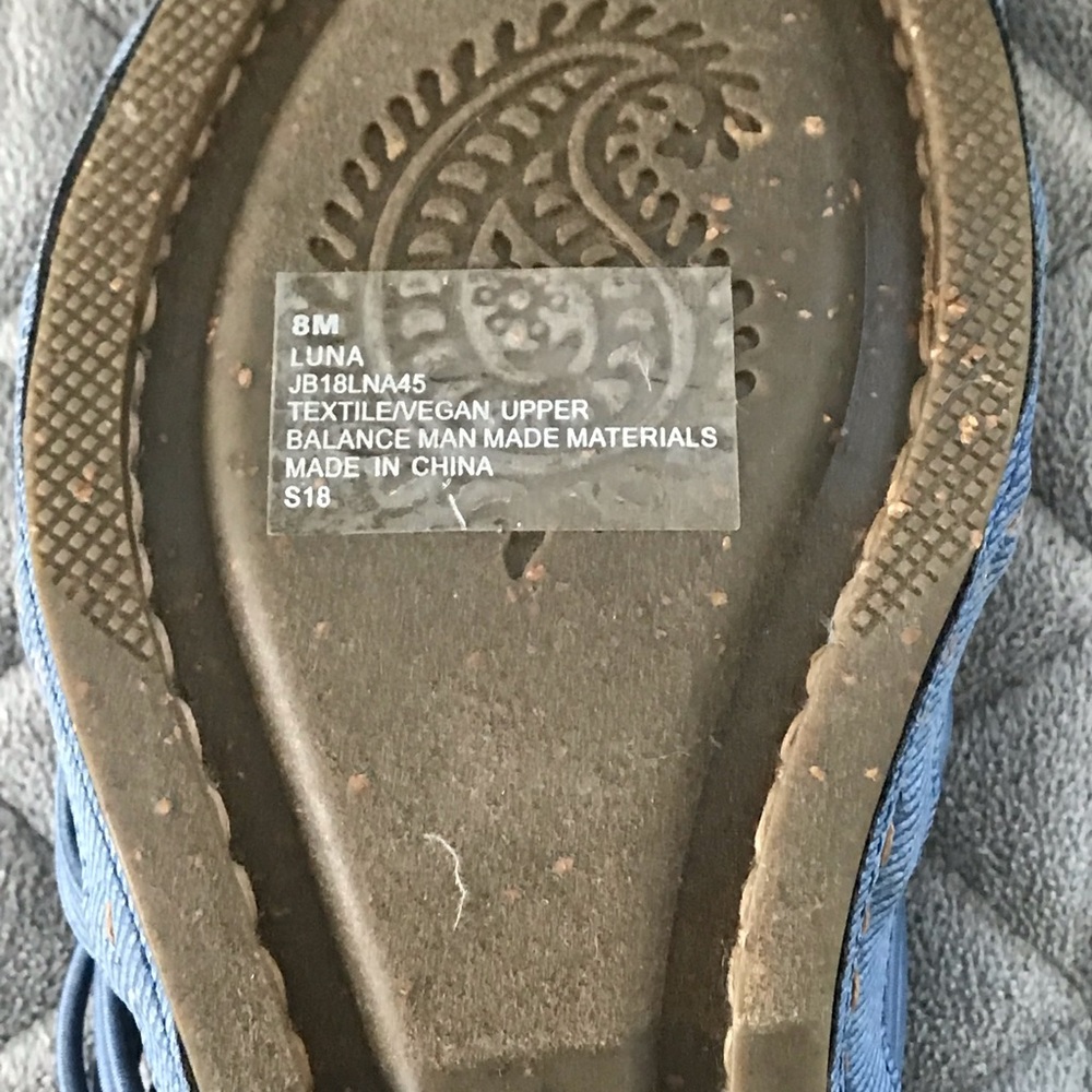 Blue Jambu sandals very comfortable never worn